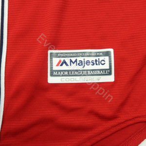 Majestic, Shirts, Atlanta Braves Red Stars Stripes Home Jersey